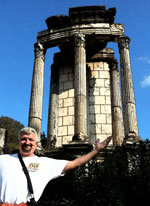 Me and a Temple in Rome's Forum