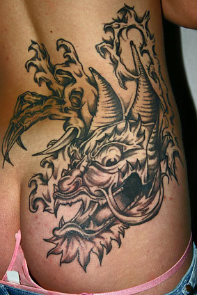 OMG Tattoo - Dragon on Butt