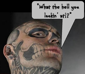 Skull OMG Tattoo