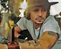 Johnny Depp - His Tattoos are His Story.